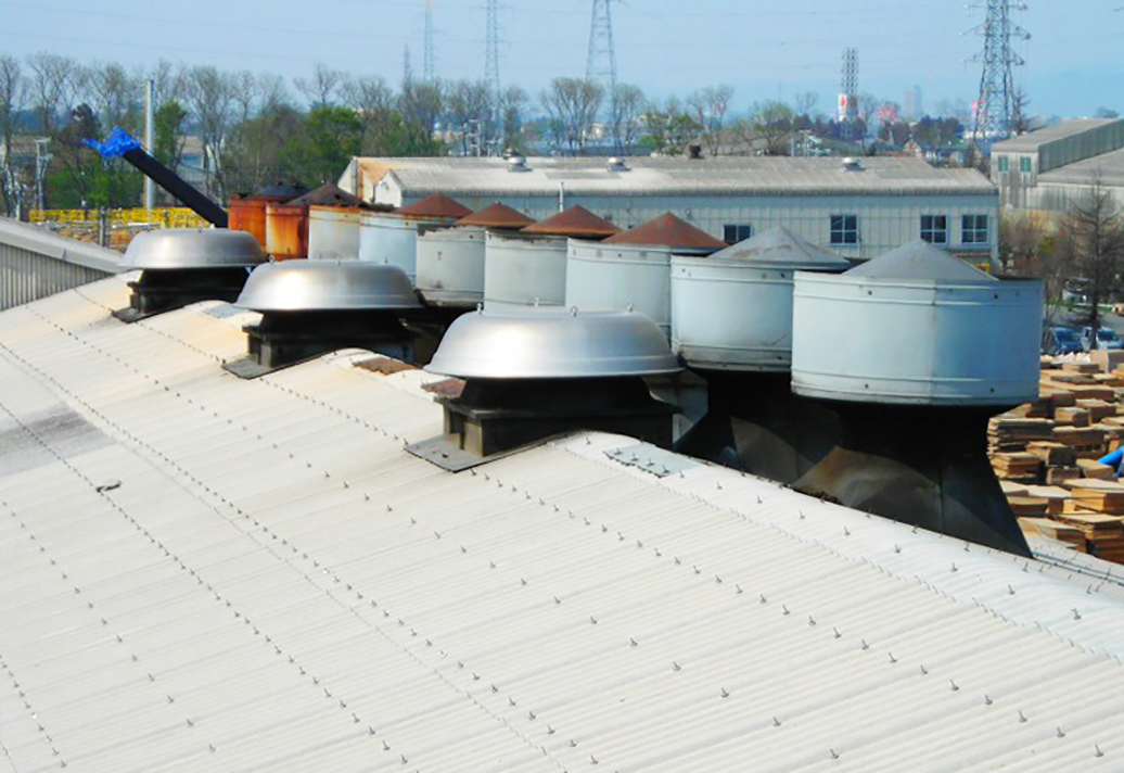 建設資材、屋根の素材波形スレート